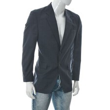 Veste de costume blazer Ralph Lauren bouton pure laine homme tartan plaid...