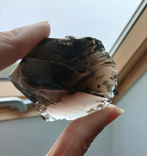 Obsidienne fumée translucide