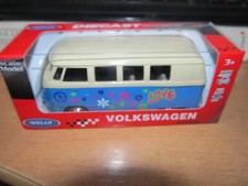 VOLKSWAGEN T1 BUS 1963 BLEU - ETAT NEUF SOUS BLISTER.WELLY DIECAST