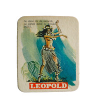 Sous bock  bière Leopold Danse dans le monde Haïti