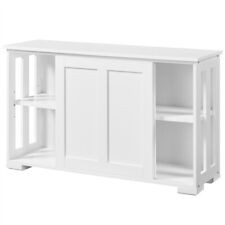 Buffet de Salle à Manger avec 2 Portes Coulissantes Commode Basse de Cuisine