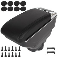 ACCOUDOIR AVEC DE RANGEMENT CUIR ÉCO NOIR POUR OPEL CORSA D 06-14