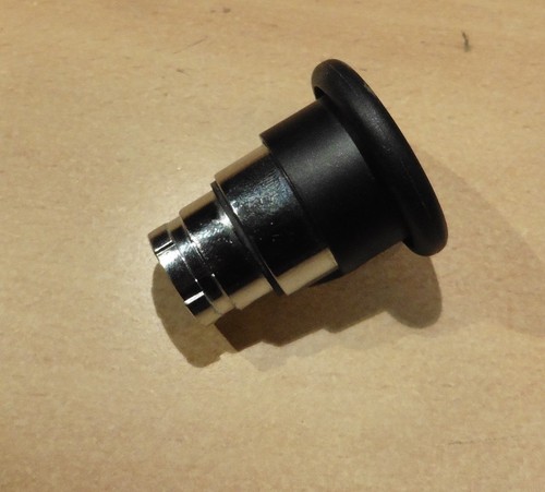 Tête bouton poussoir noir - tête, de