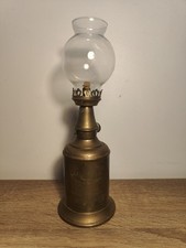 Lampe Pigeon « La Parisienne » laiton + globe – Essence minérale inexplosible