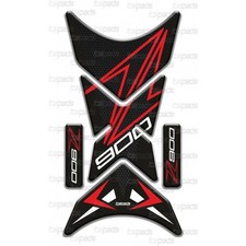 Protège Réservoir "Shark" rouge/nid d'abeille pour Kawasaki Z900