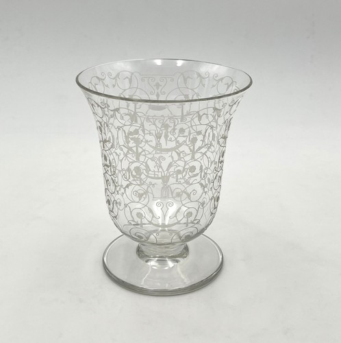 Vase cristal signé - vase, en