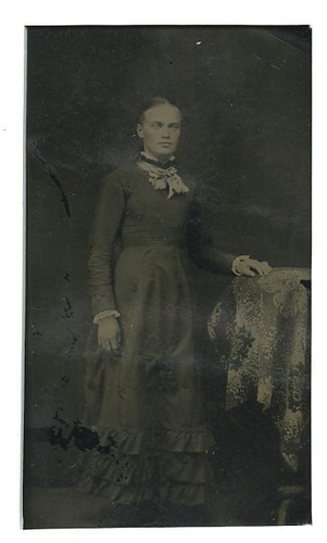 Woman portrait france tintype - portrait,