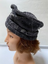 NEUF Calot bonnet TU laine feutre gris made in Italy Fabrication artisanale