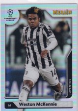 Topps Merlin Chrome Football CL 21/22 N° 44 Weston McKennie Argent Refracteur