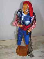 30 cm santon habillé ancien pécheur Marseillais Jouglas Crèche Provence