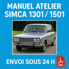 Manuel Atelier Simca 1301 1501