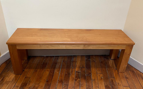 Banc pin massif ciré - banc,