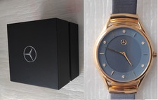 coffret montre Mercedes Benz femme bracelet bleu