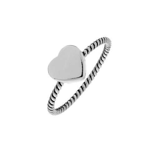 Silverly bague anneau cœur - silverly,