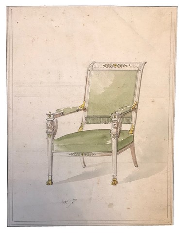 Dessin aquarellé napoléon - aquarellé,