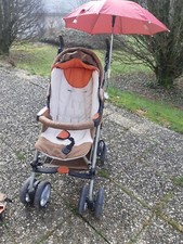 trio poussette cosy landau, 4 roues, très bon état + accessoires