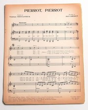 Partition vintage sheet music