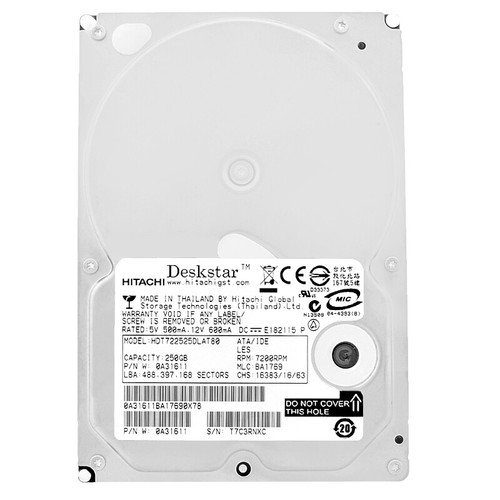 Disque dur hitachi 250gb - dur,