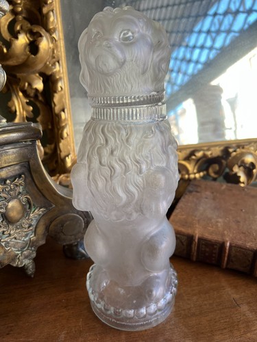 Bonbonnière verre chien - verre,