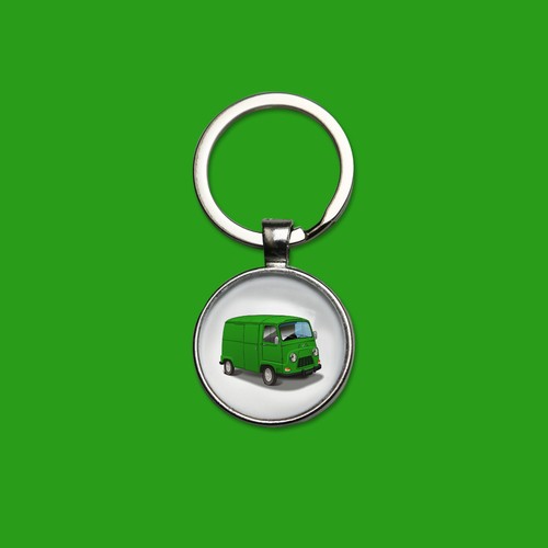 Porte clés estafette - porte-clés, vert