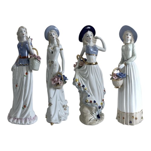 Statuette dame en - dame,