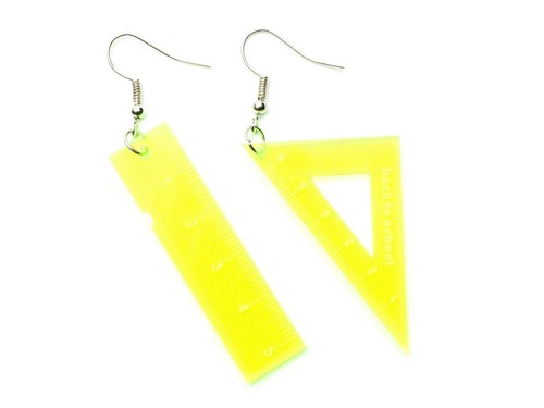 Règle demi carré boucles - règle, demi-carré