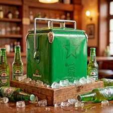 Heineken Retro Metal Cooler