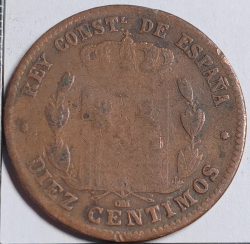 Centimos 1878 alphonse - centimos, 1878 om