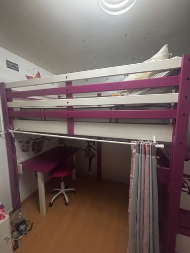 Lit mezzanine avec bureau - avec, de