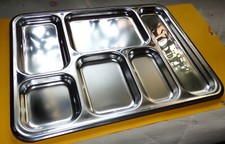 PLATEAU REPAS EN INOX DE