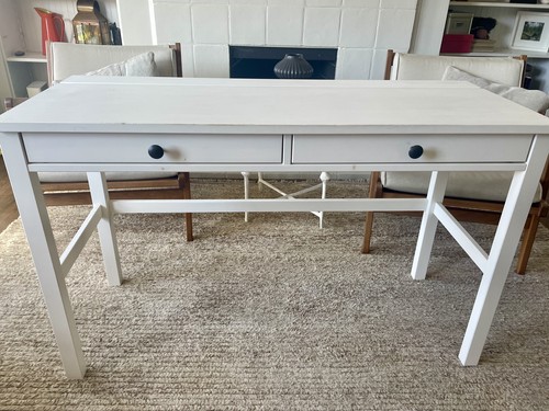 Hemnes desk with drawers - desk,