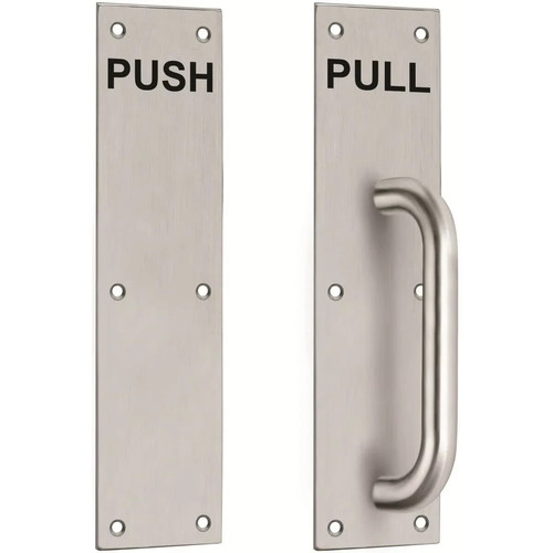 Poignée porte acier - en,