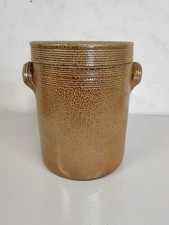 Saloir , Pot A Graisse Ancien En Terre Cuite Vernissée