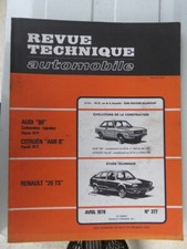 revue technique automobile RENAULT 20 TS  évolution AUDI 80, AMI 8, numéro 377