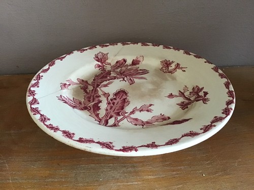 Terre fer ancienne assiette - de,