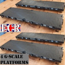 4 Yes Quatre G Échelle 45mm à Plat Plateforme Jeux 37 x 11cm Lit Chemin de Fer