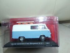 CAMPING CAR HYMER CARAVANO 3 SUR BORGWARD B 611 1961 IXO PRESSE 1:43