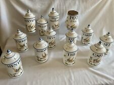 13 Pots À Cheminée Rare Moustiers 