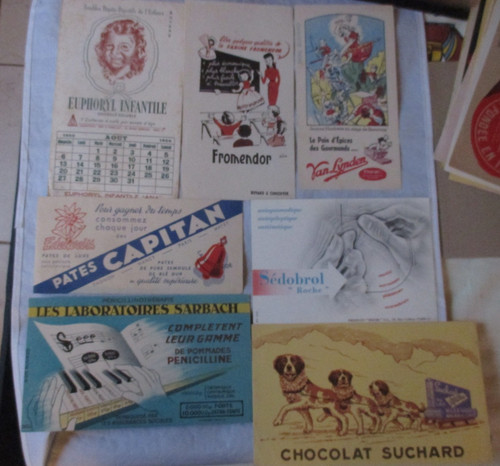 Lot buvards publicitaires - 7,