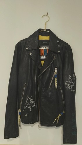 Veste diesel cuir taille l - diesel,