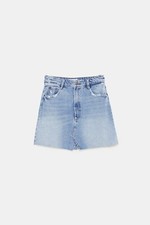 Mini jupe taille - haute, en