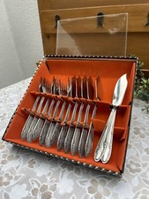 Coffret Vintage de Couverts à Poisson - 6 Fourchettes et 6 Couteaux Amefa