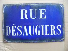 Très ancienne plaque de rue