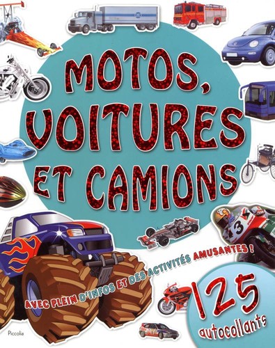 Livre 125 autocollants motos