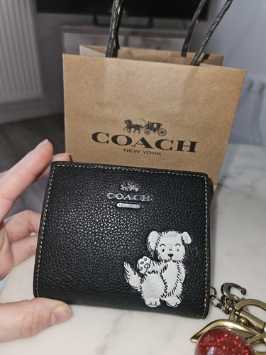 Coach black dog print - black,