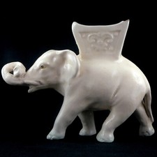 ÉLÉPHANT Ancien Barbotine DELPHIN MASSIER Céramique VALLAURIS, mont chevalier...