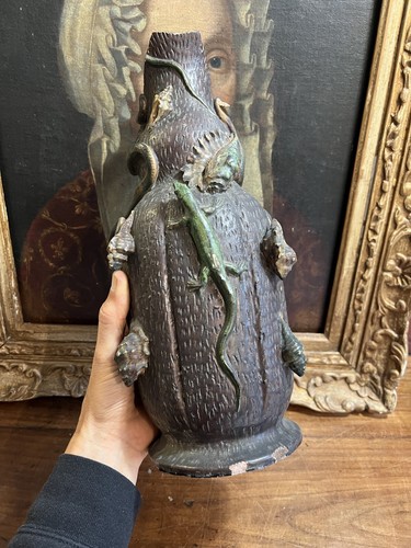 Vase terre cuite vernissé - cuite,