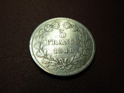 Piece argent ecu - de, 1840