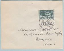 FRANCE 1964 enveloppe 1er JOUR journée timbre Paris n°1406 Y&T 20 + 5c