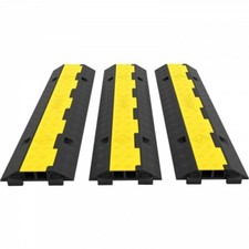Passage Câbles Rampes Protection 2 Canaux 3 PCS Caoutchouc Antidérapant  5T 